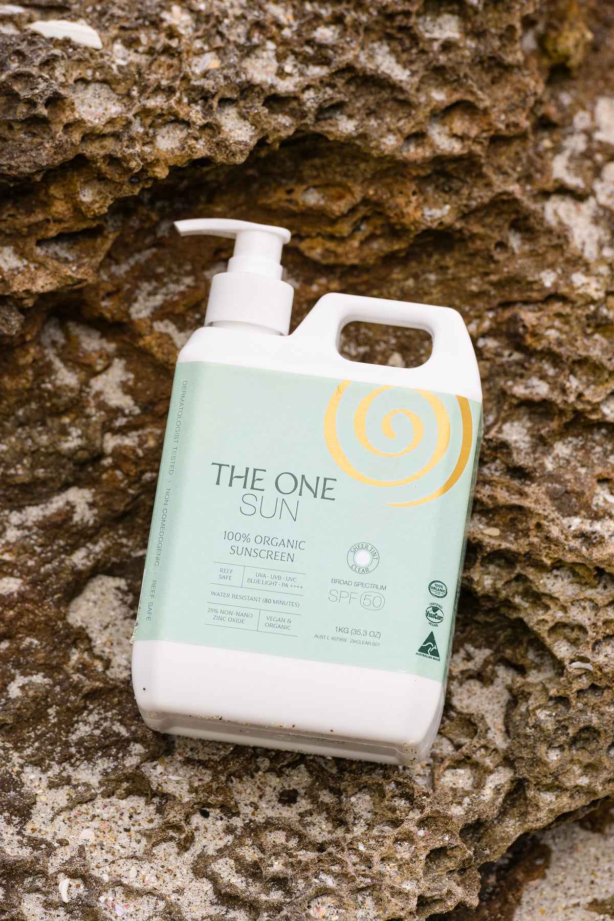 The One Sun – 1kg Bulk Organic Vegan Sunscreen SPF 50